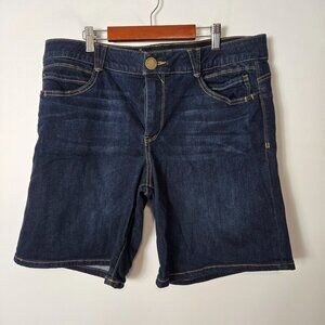 Democracy Women's Size 16 Ab Solution Dark Wash Denim Stretch  Shorts
